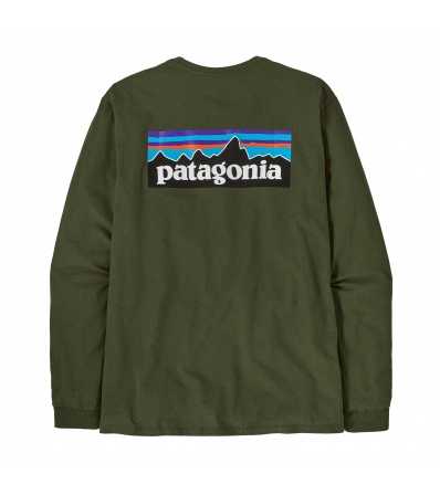 Blouse Patagonia Long-Sleeved P-6 Logo Responsibili-Tee M's